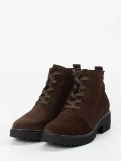 Waldläufer – Schnürboots aus Veloursleder Dunkelbraun
