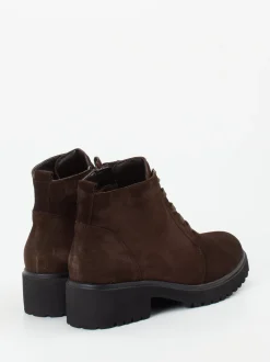 Waldläufer – Schnürboots aus Veloursleder Dunkelbraun