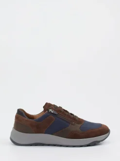 Waldläufer – Schnürschuh aus Veloursleder marineblau
