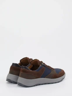 Waldläufer – Schnürschuh aus Veloursleder marineblau
