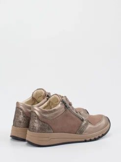 Waldläufer – Schnürschuhe aus Veloursleder beige