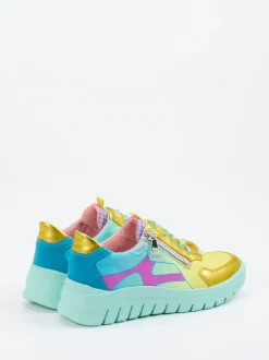 Waldläufer – Sneaker aus Textil in Metallic-Multicolor