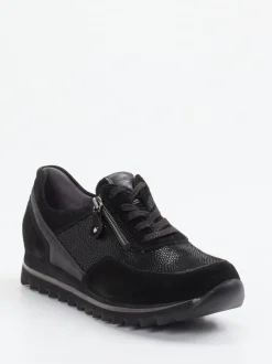 Waldläufer – Sneaker aus Veloursleder Schwarz