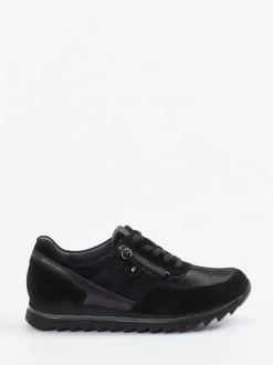 Waldläufer – Sneaker aus Veloursleder Schwarz