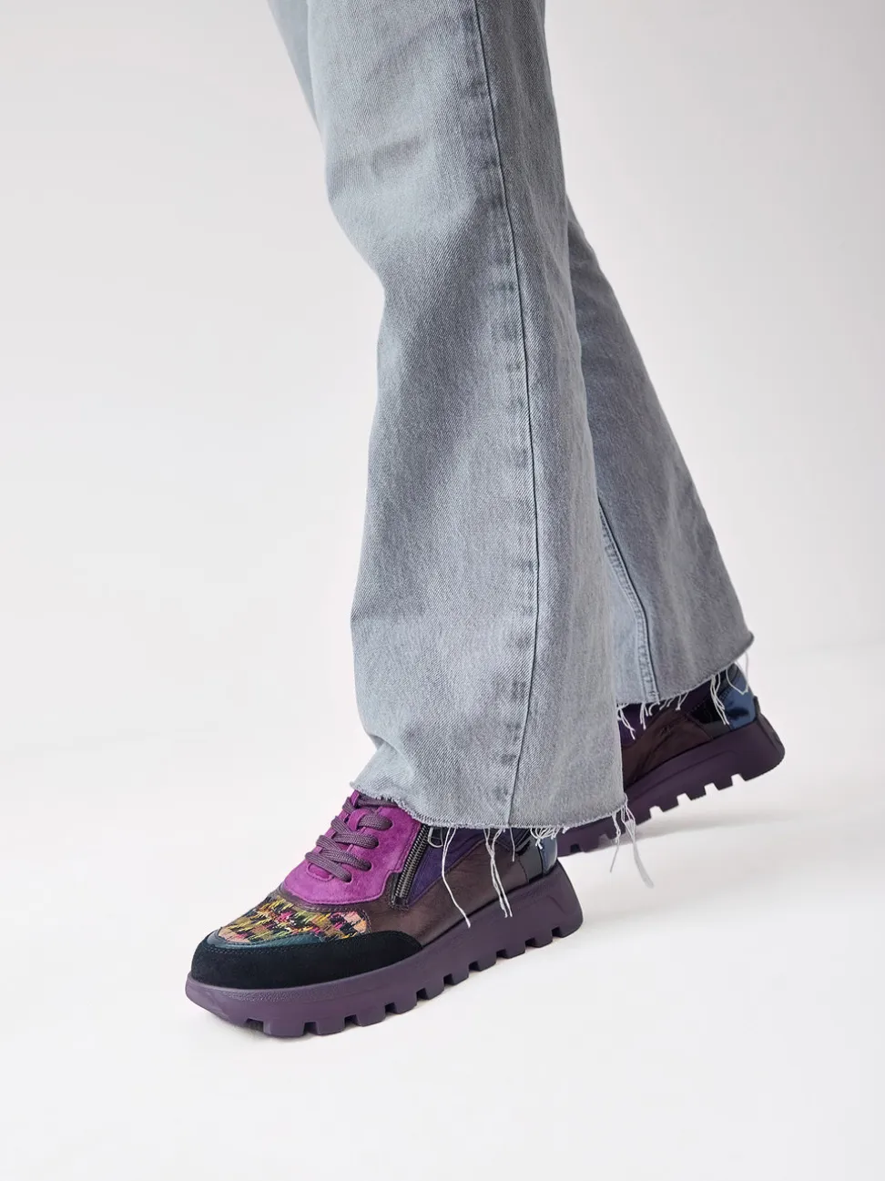 Waldläufer – Sneaker aus Veloursleder Multicolor