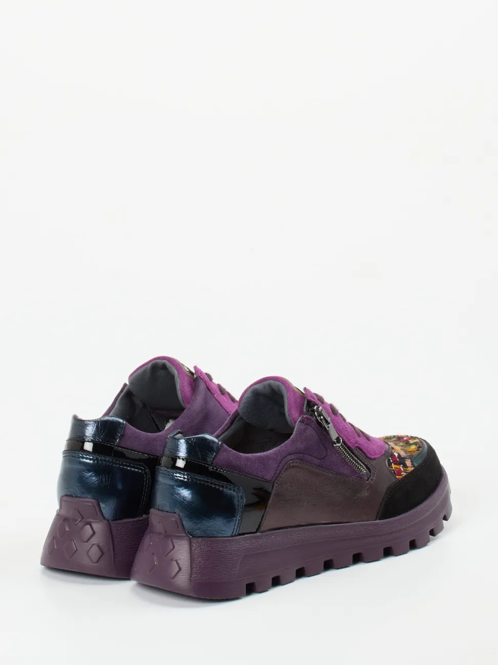 Waldläufer – Sneaker aus Veloursleder Multicolor