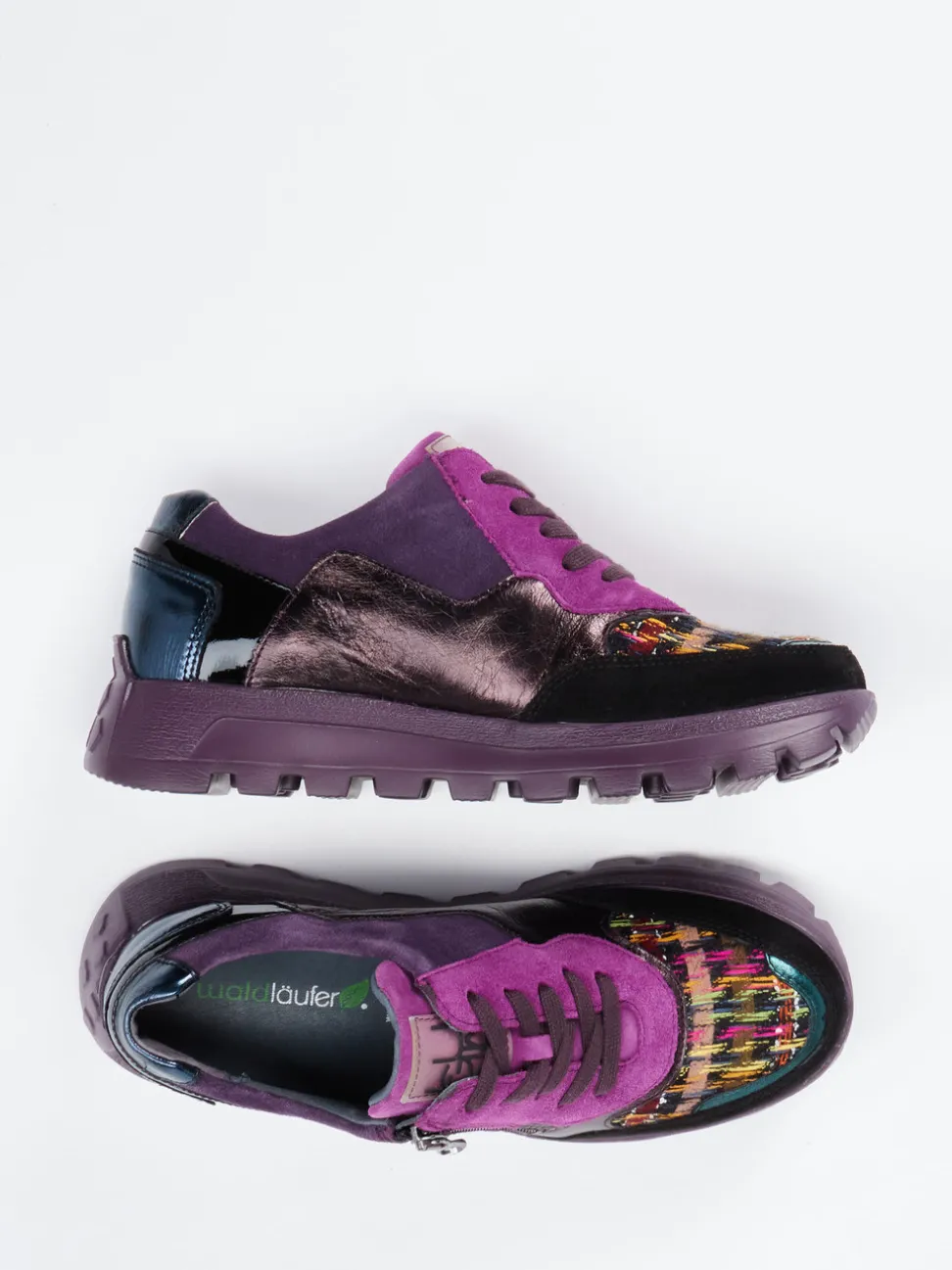 Waldläufer – Sneaker aus Veloursleder Multicolor