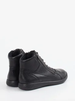 Waldläufer – Stiefelette aus Kalbleder Schwarz