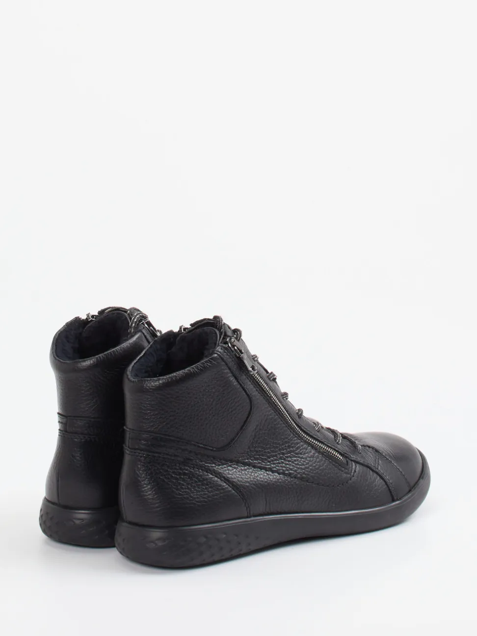 Waldläufer – Stiefelette aus Kalbleder Schwarz