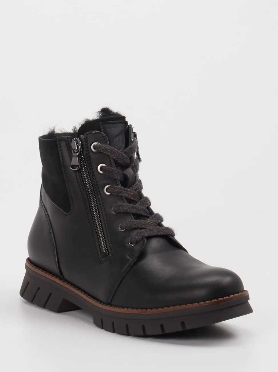 Waldläufer – Stiefeletten aus Leder schwarz