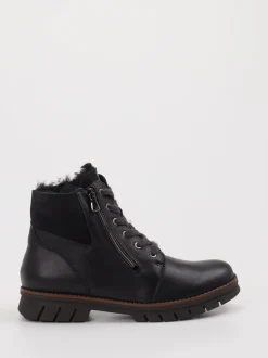 Waldläufer – Stiefeletten aus Leder schwarz