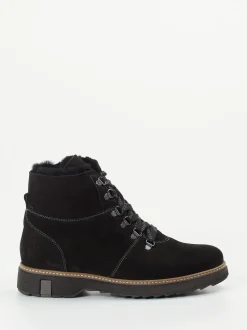 Waldläufer – Stiefeletten aus Nubukleder in Schwarz