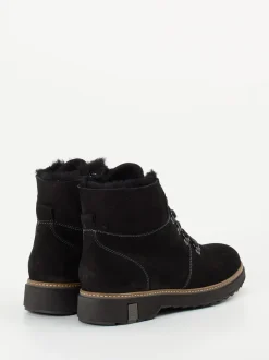 Waldläufer – Stiefeletten aus Nubukleder in Schwarz