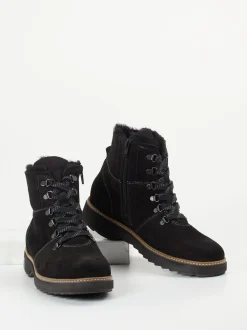 Waldläufer – Stiefeletten aus Nubukleder in Schwarz