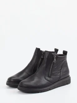 Waldläufer – Stiefeletten aus Kalbleder schwarz
