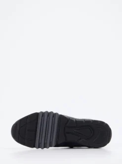 Waldläufer – Wanderschuhe aus Leder-Mesh blau