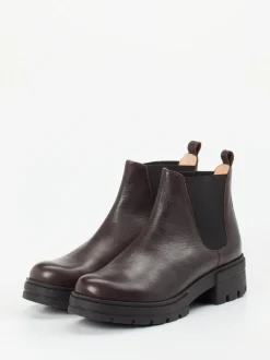 Werner – Chelsea Boots aus Kalbleder Dunkelbraun