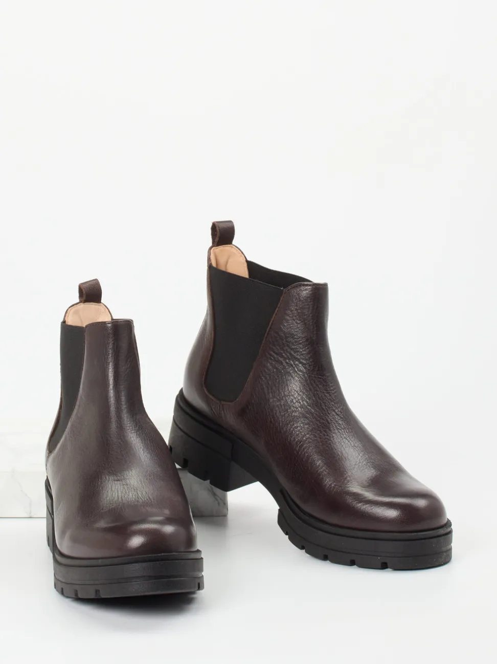 Werner – Chelsea Boots aus Kalbleder Dunkelbraun