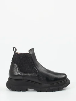 Werner – Chelsea-Stiefelette aus Lammleder Schwarz