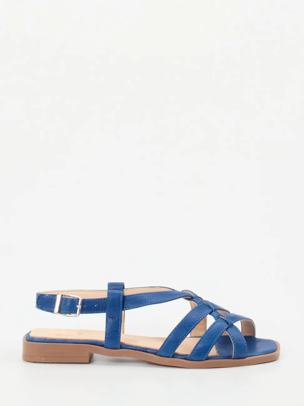 Werner – Riemchensandale aus Kalbleder in Blau