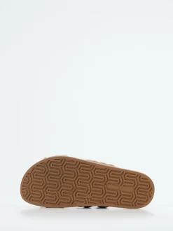 Werner – Slides aus Kalbleder in Taupe