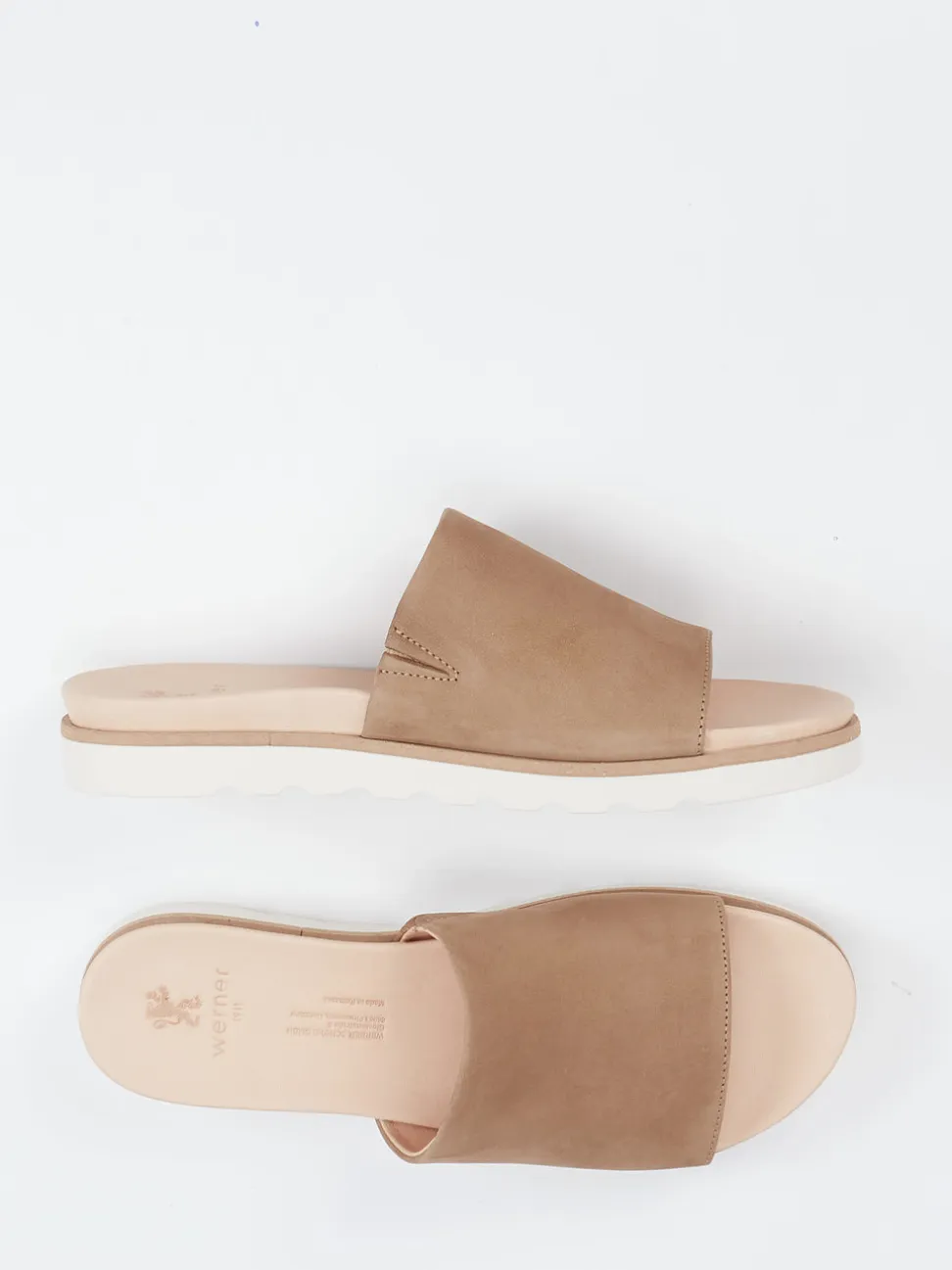 Werner – Slides aus Nubukleder in Braun