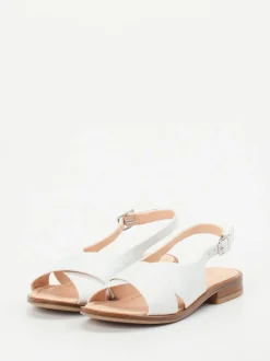 Werner – Slingback-Sandale aus Kalbleder Weiß