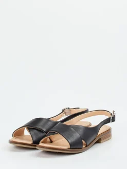 Werner – Slingback-Sandale aus Kalbleder schwarz