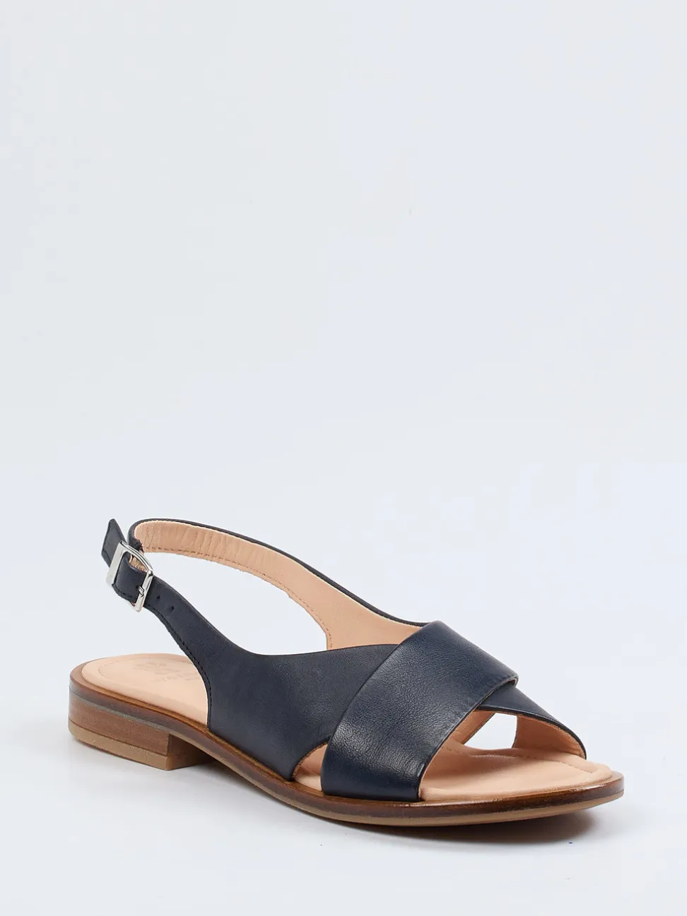 Werner – Slingback-Sandale aus Kalbleder in Blau