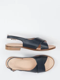 Werner – Slingback-Sandale aus Kalbleder in Blau