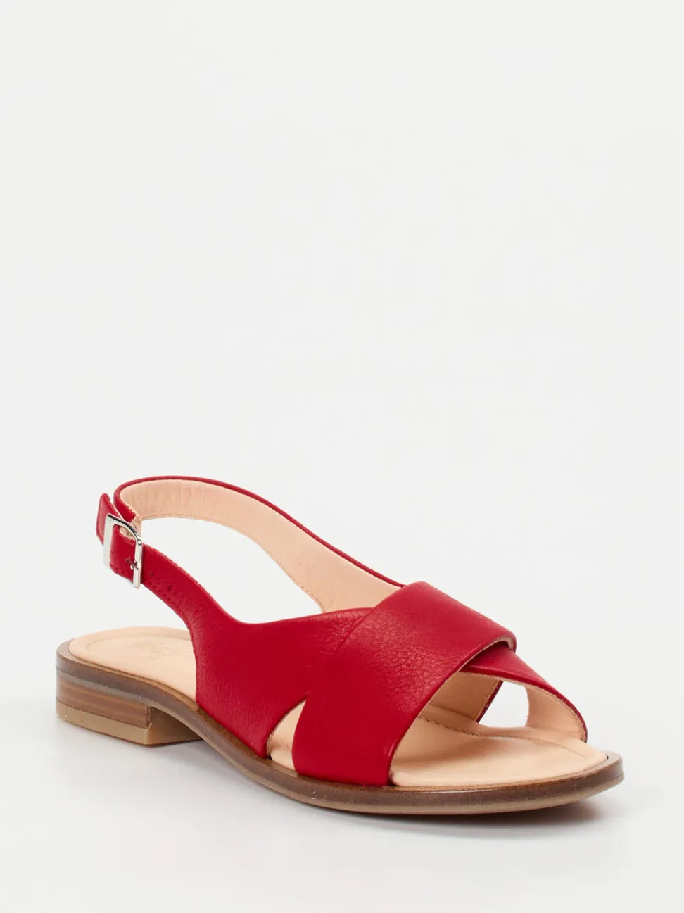 Werner – Slingback-Sandalen aus Kalbleder rot