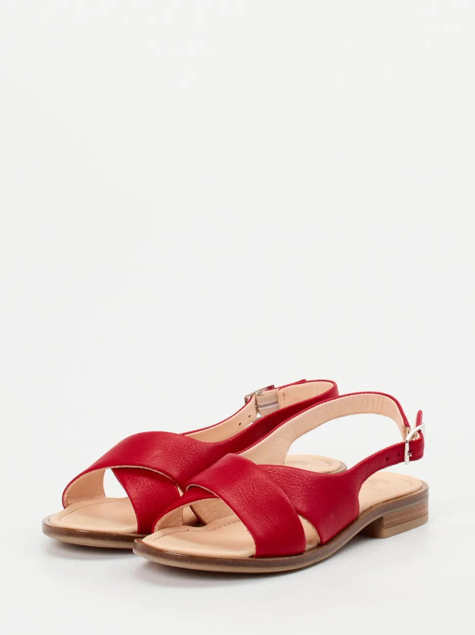 Werner – Slingback-Sandalen aus Kalbleder rot