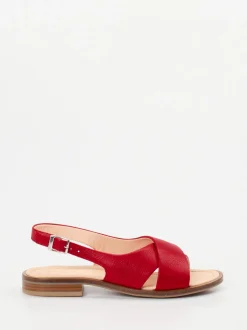 Werner – Slingback-Sandalen aus Kalbleder rot