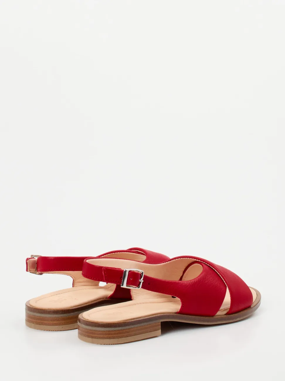 Werner – Slingback-Sandalen aus Kalbleder rot