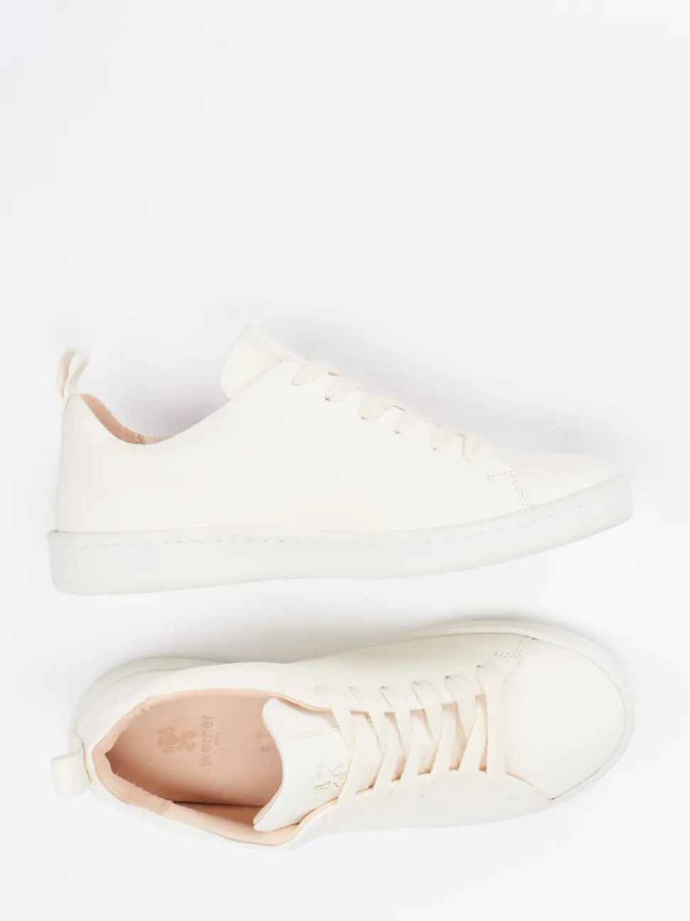 Werner – Sneaker aus Kalbleder in Beige