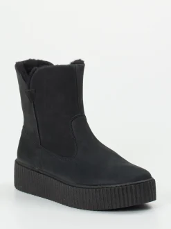 Werner – Stiefelette aus Nubukleder schwarz