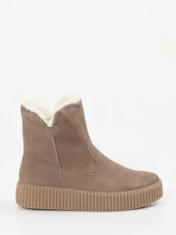 Werner – Stiefeletten aus Nubukleder in Taupe