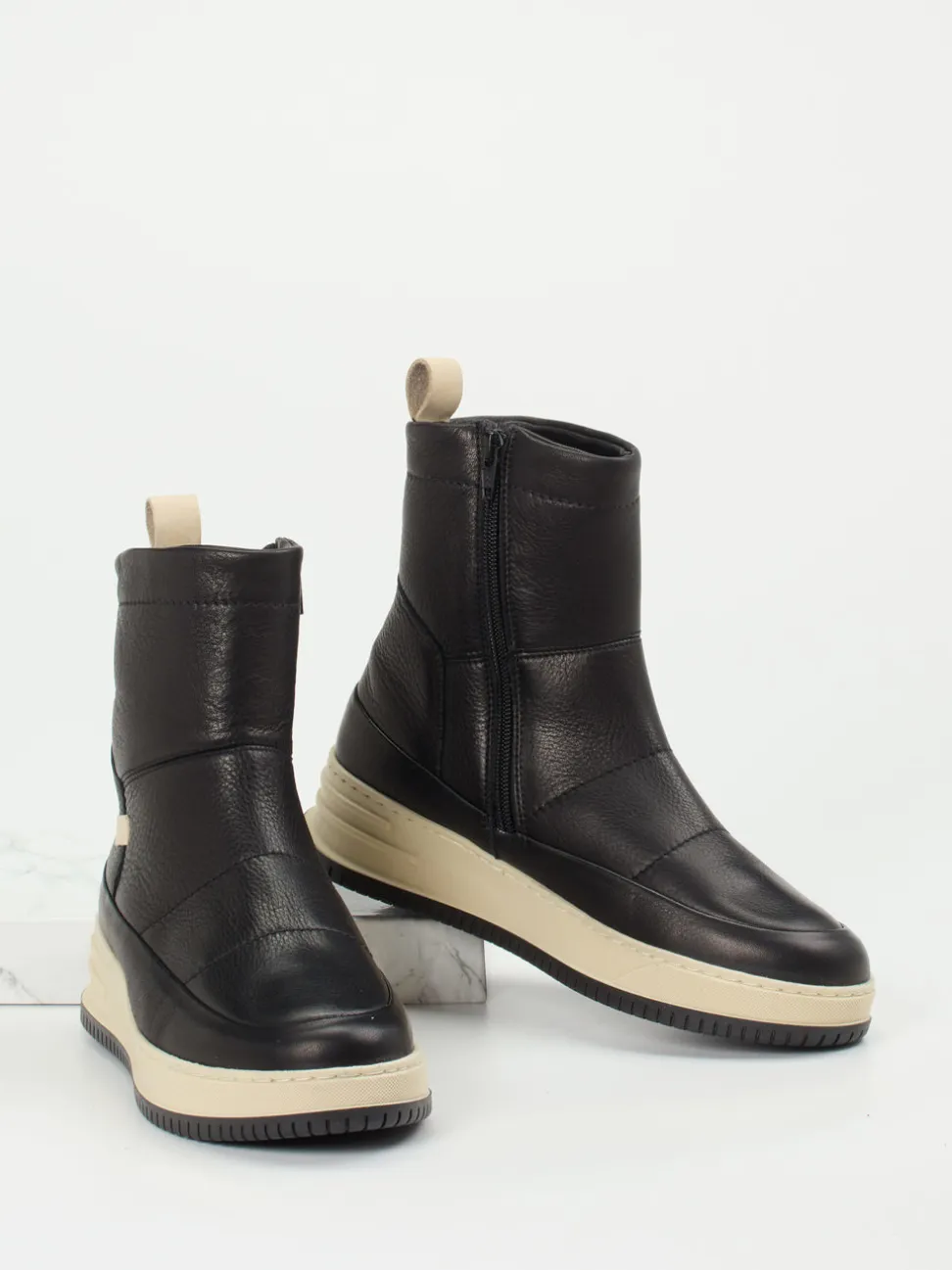 Werner – Stiefeletten aus Kalbleder schwarz