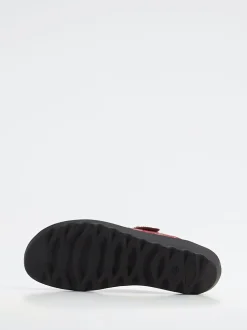 Westland – Komfort-Pantolette aus Textil rotbraun