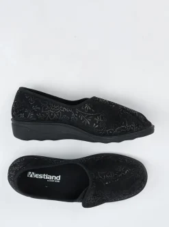 Westland – Komfort-Slipper aus Textil in Schwarz