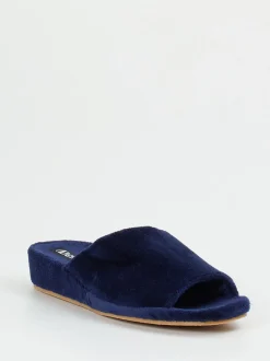 Westland – Pantolette aus Velours dunkelblau