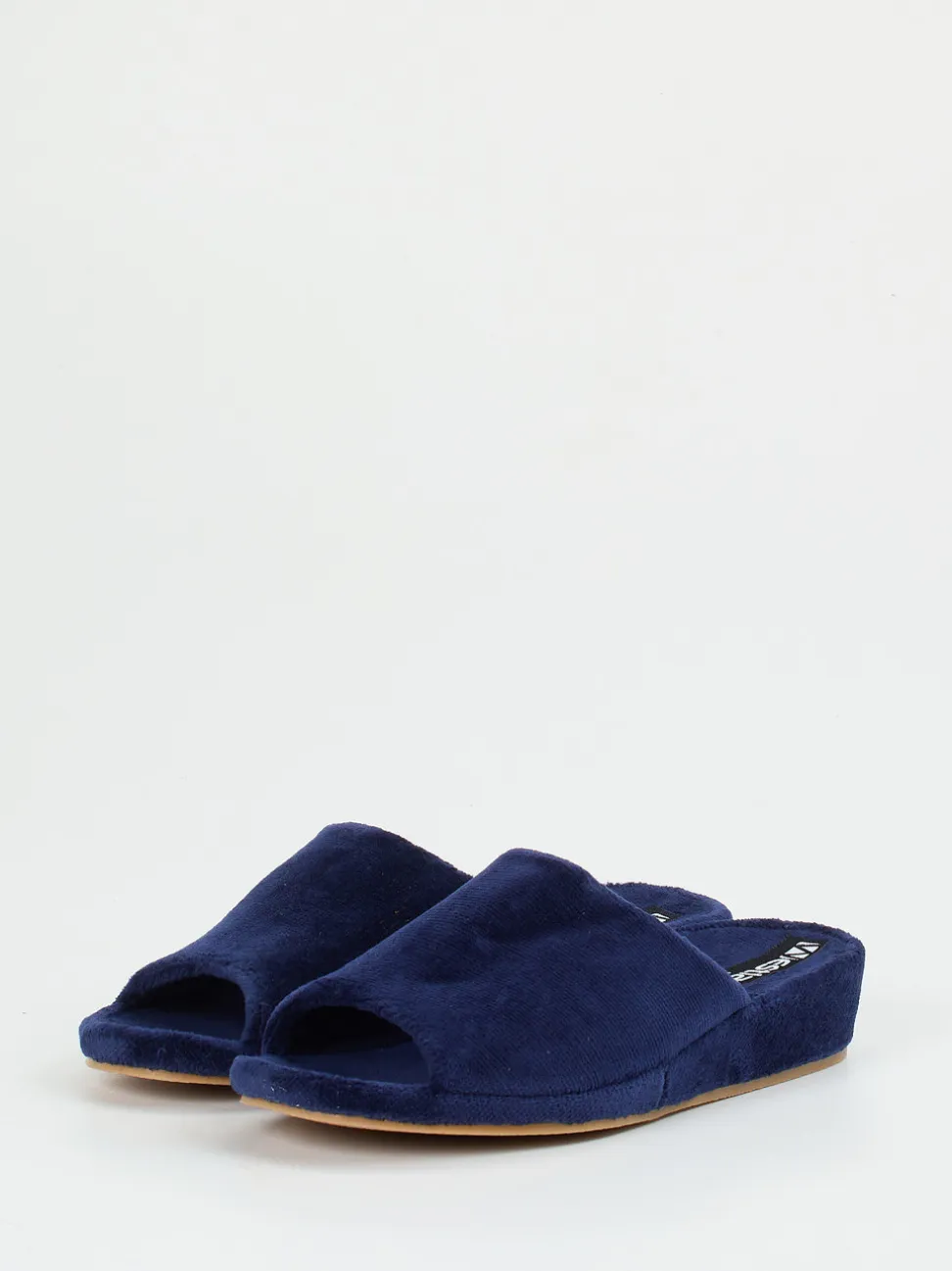 Westland – Pantolette aus Velours dunkelblau