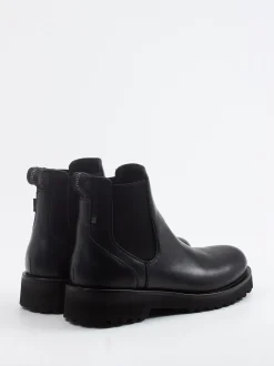 Woolrich – Chelsea Boots aus Nubukleder schwarz