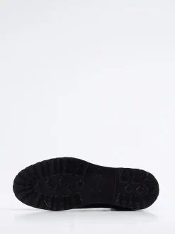 Woolrich – Chelsea Boots aus Nubukleder schwarz