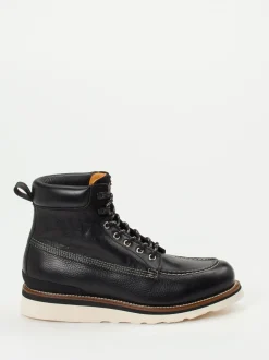 Woolrich – Stiefeletten aus Kalbleder schwarz