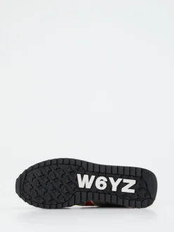 W6YZ – Retro-Sneaker aus Veloursleder Olivgrün