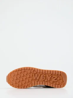 W6YZ – Sneaker aus Veloursleder weiß-blau