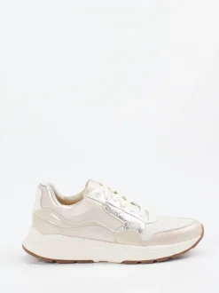 XSENSIBLE – Chunky Sneaker aus Metallicleder beige