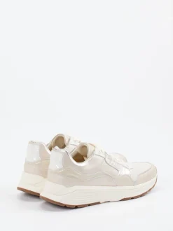 XSENSIBLE – Chunky Sneaker aus Metallicleder beige