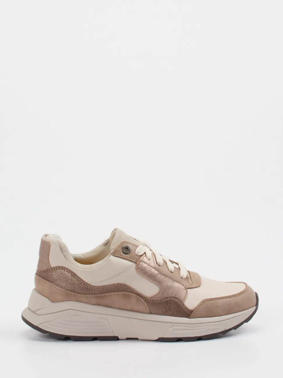 XSENSIBLE – Chunky Sneaker aus Kalbleder in Beige